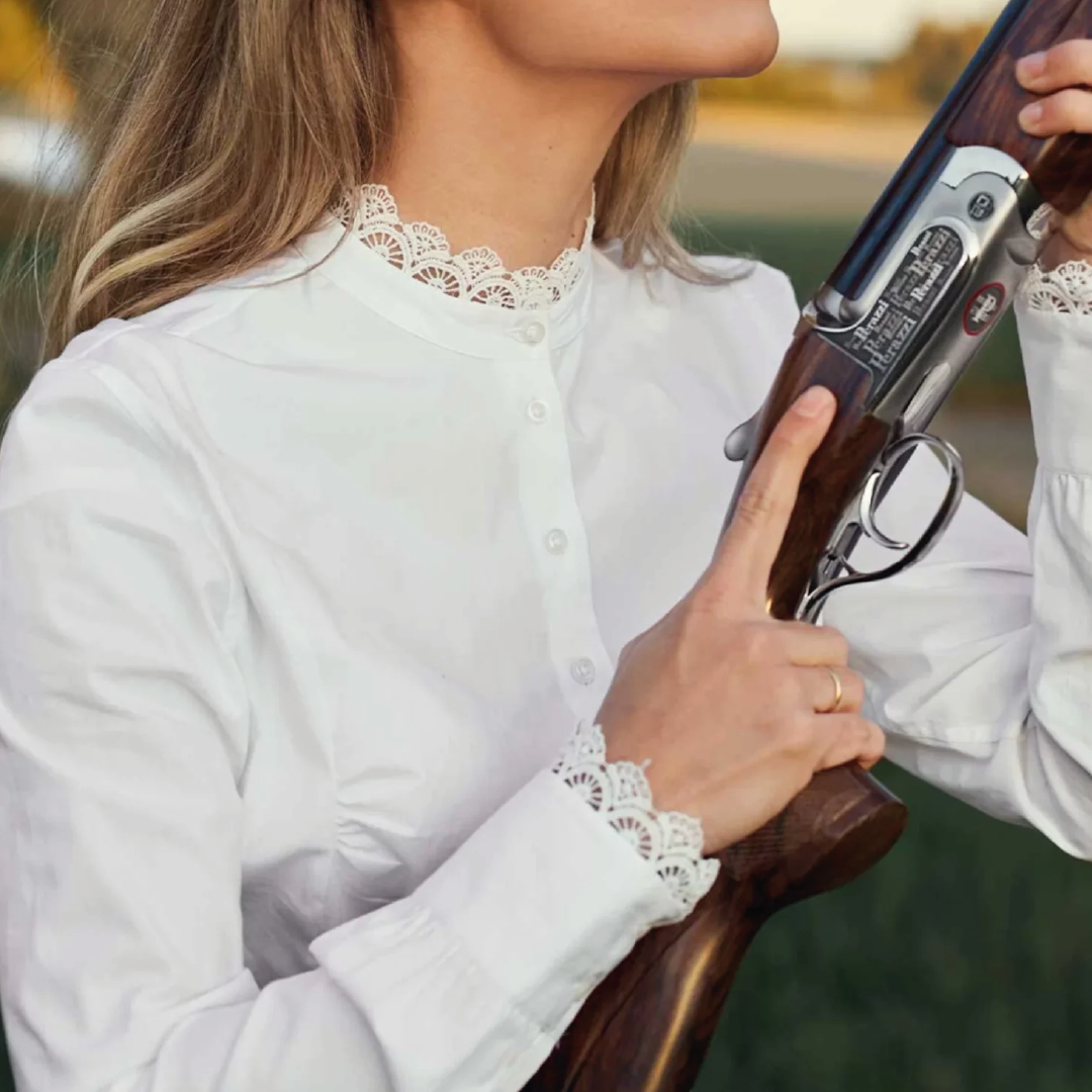 Carmen Skjorta Vit - STORLEK 38