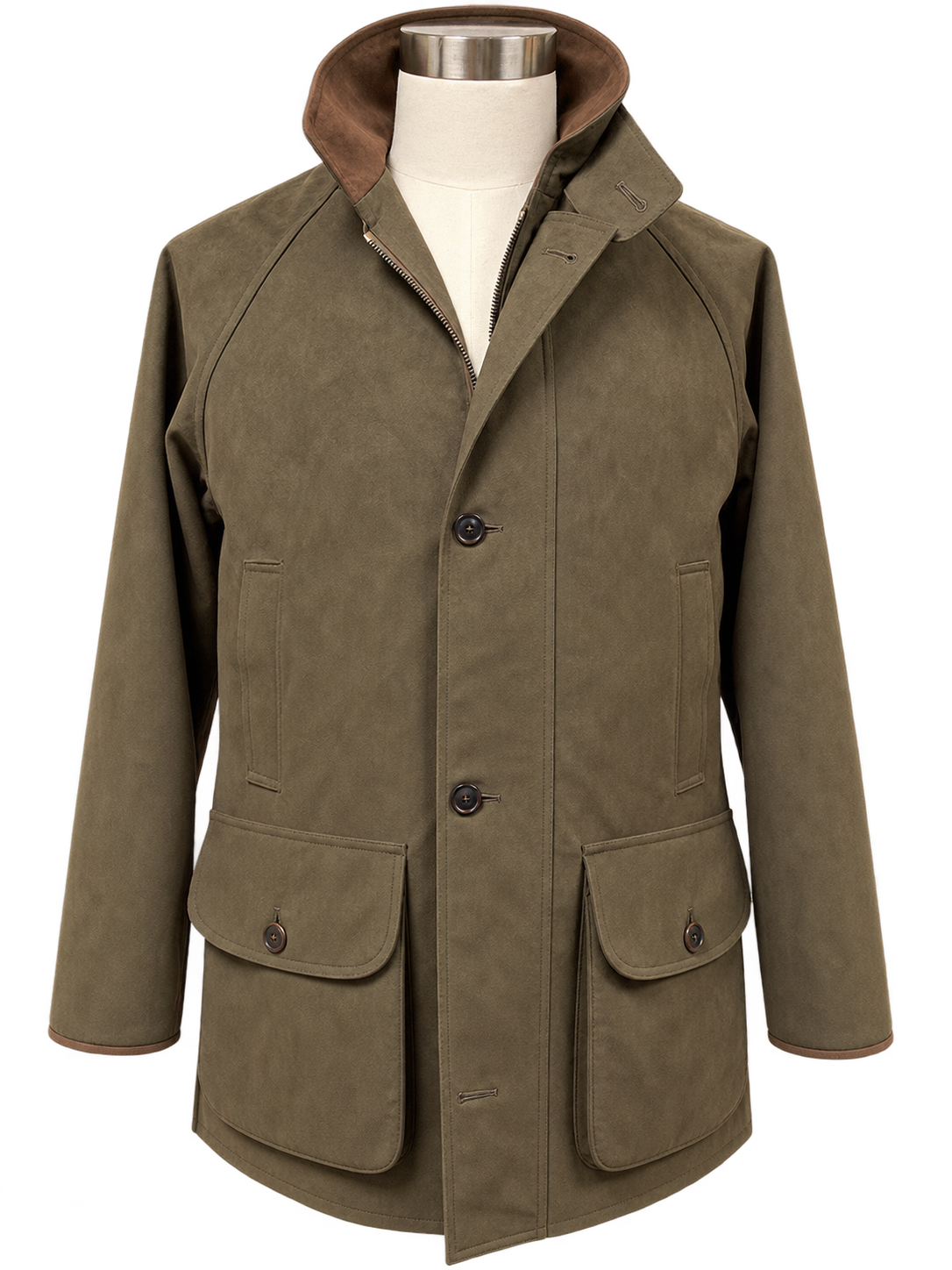 Chiltern Alcantara Field Coat – Field Olive