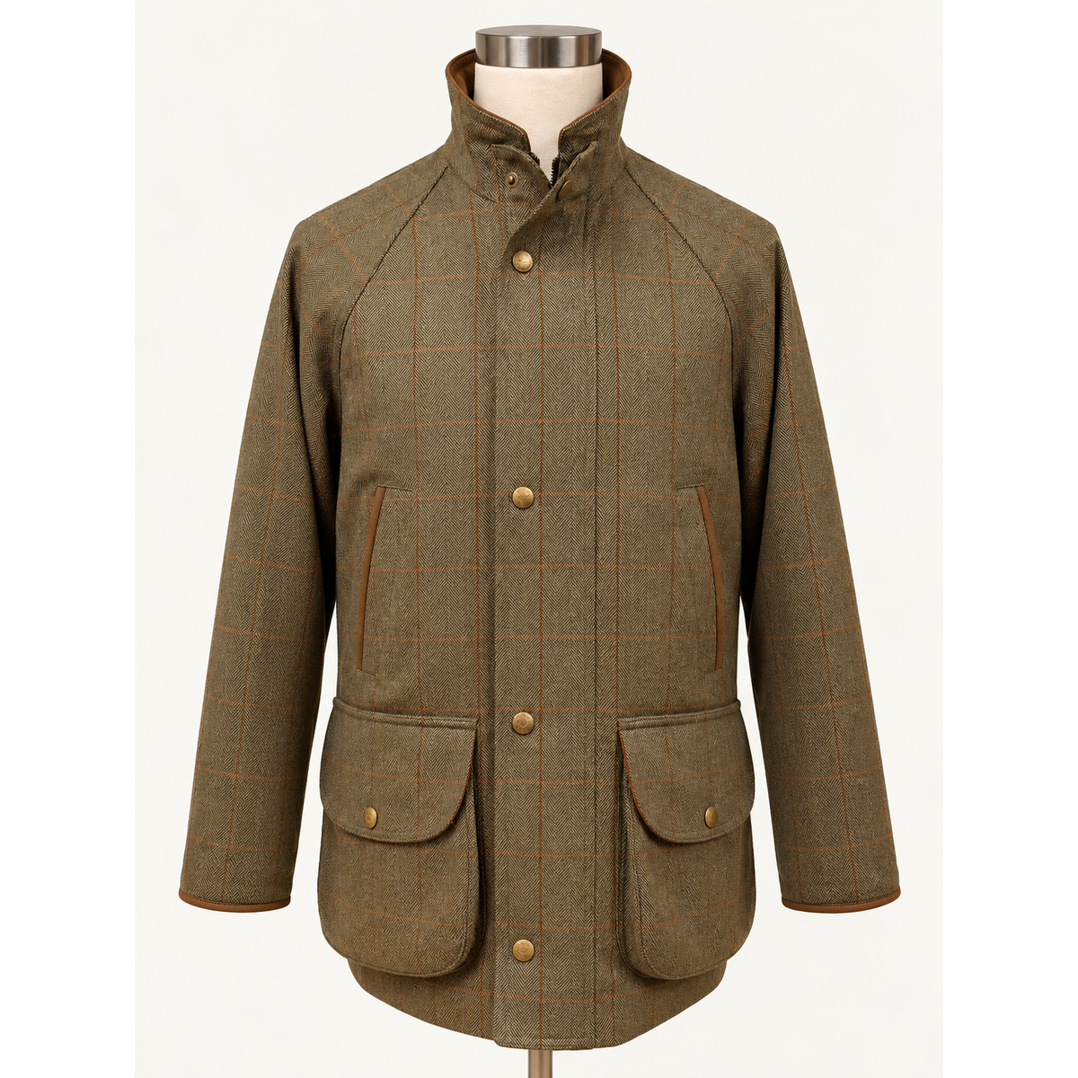 Litchfield Tweed Field Coat – Bracken Check