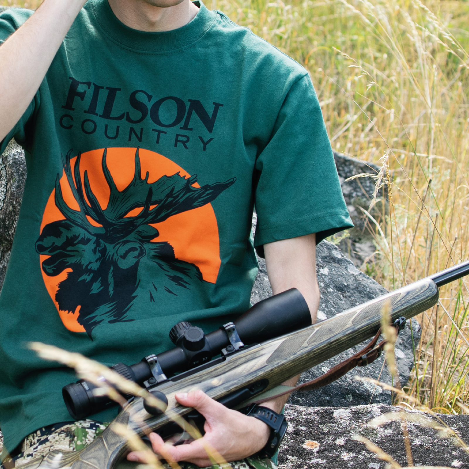 Pioneer Graphic T-shirt Green Moose