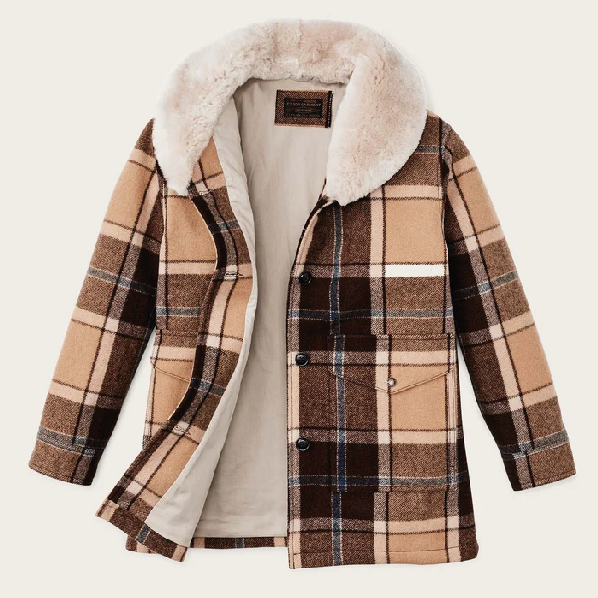 WOMEN&#39;S LINED WOOL PACKER COAT