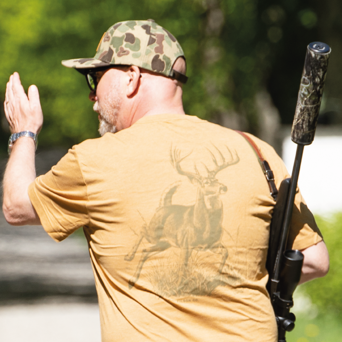 Buckshot t-shirt med bock
