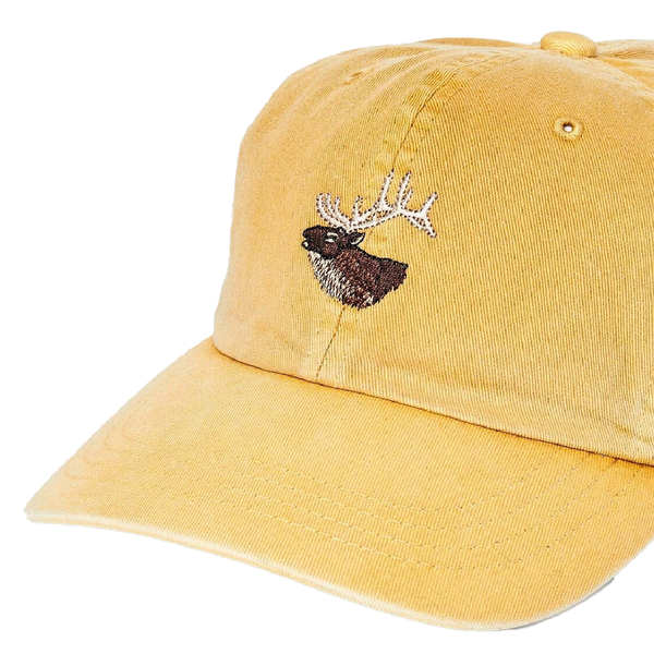 Washed Low-Profile Logger Cap Lemon Elk - Huntway