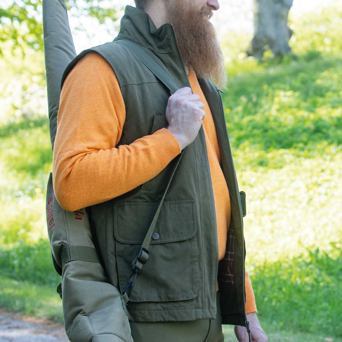 Kilsyth V-ringad orange tröja