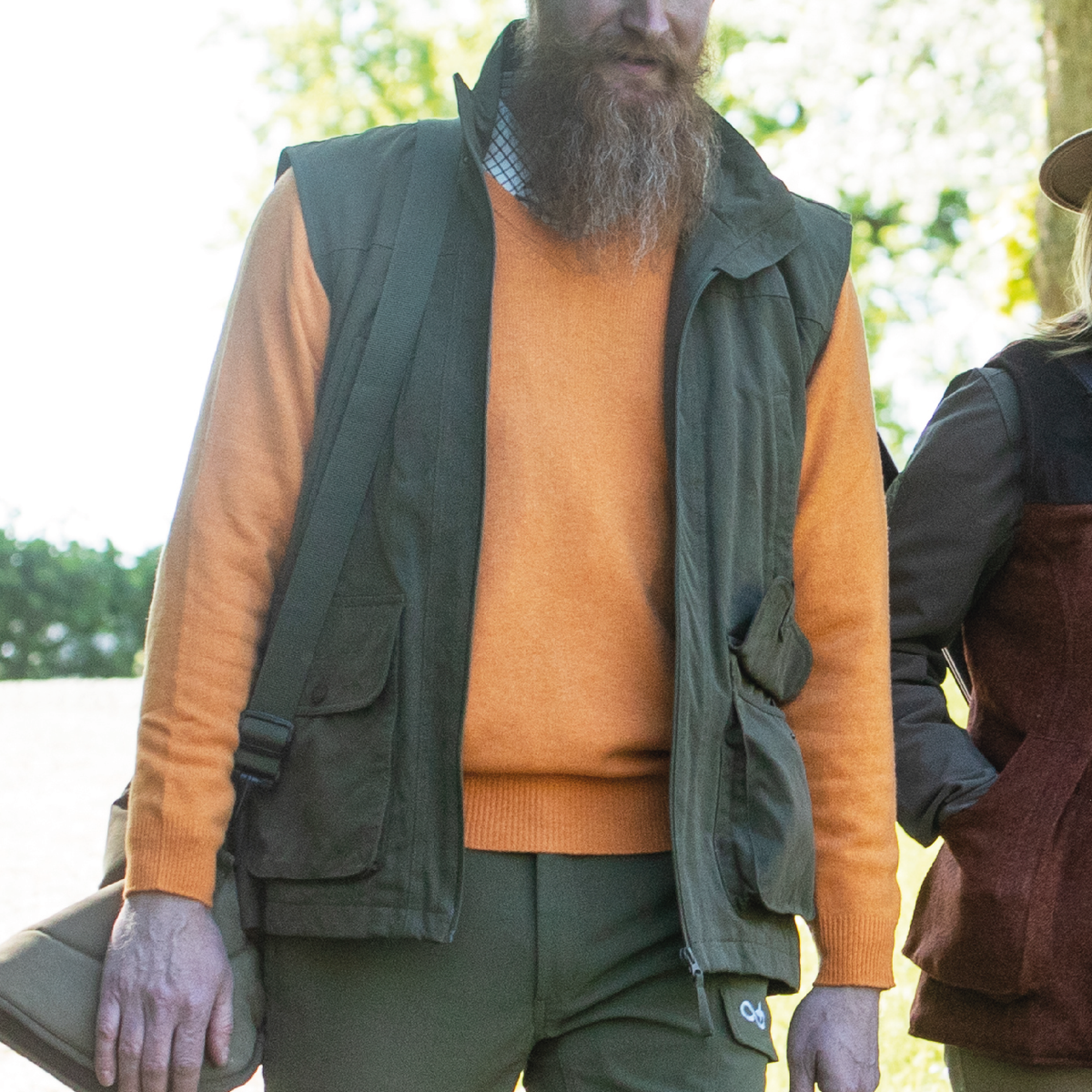 Kilsyth V-ringad orange tröja