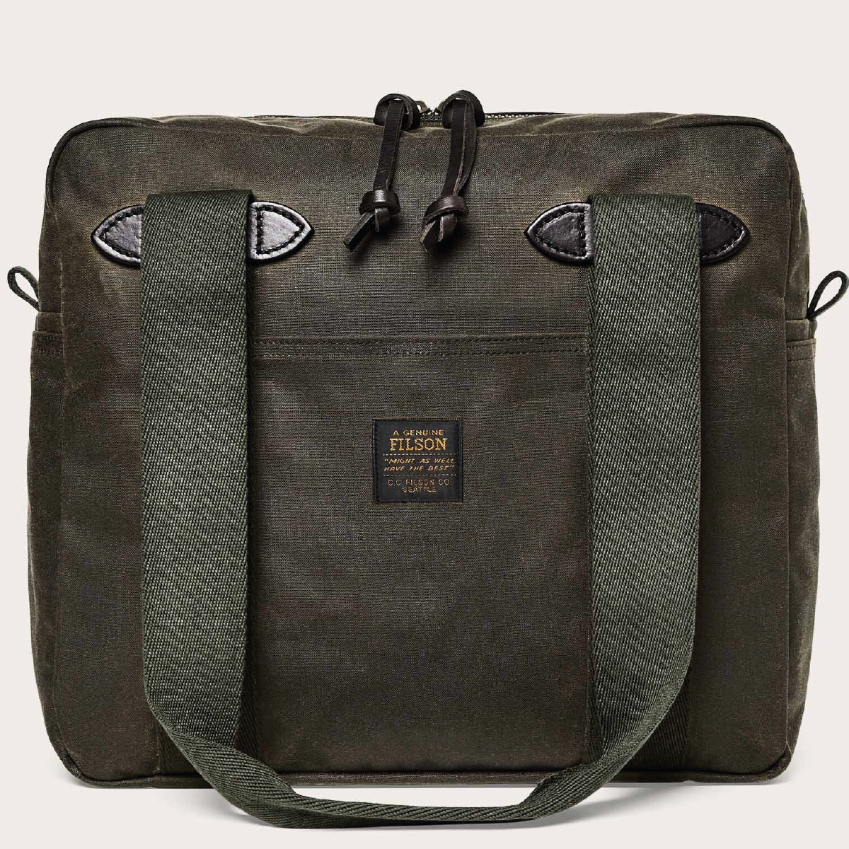 Tin Cloth Tote Bag with Zipper