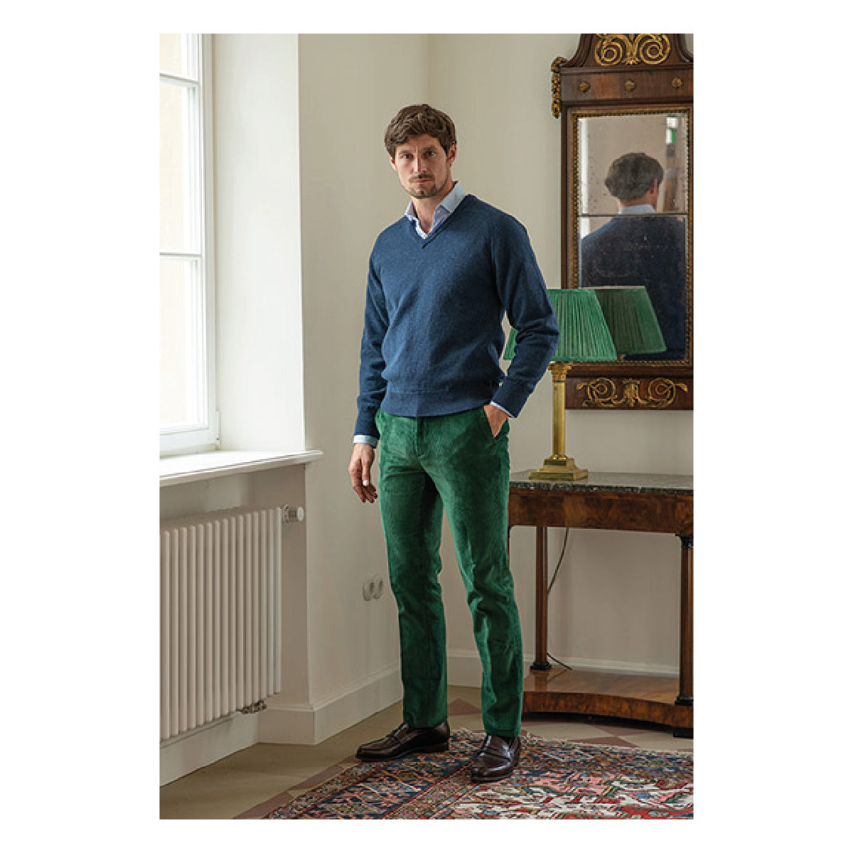 Corduroy Trousers – Bottle Green