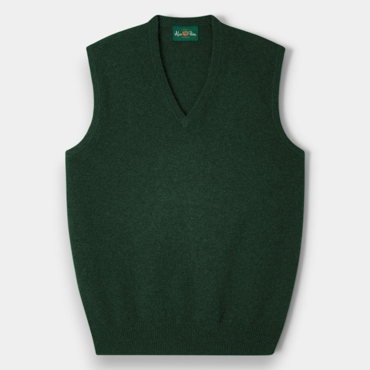 Gladstone V-Slipover Tartan Green