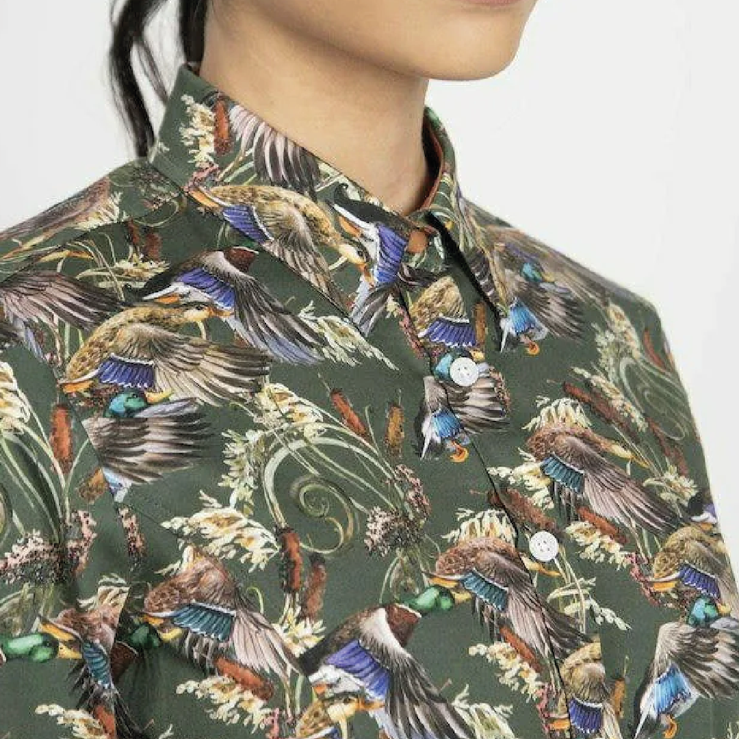 Green Ducks &amp; Reeds Shirt