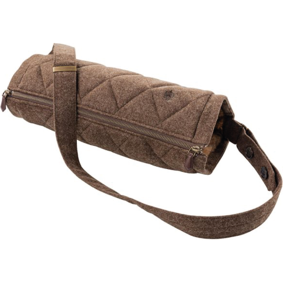 Lodenmuff med kaninpäls