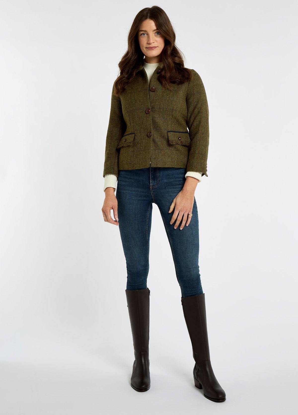 Dubarry Hillside tweedkavaj Thornwood – buren på modell