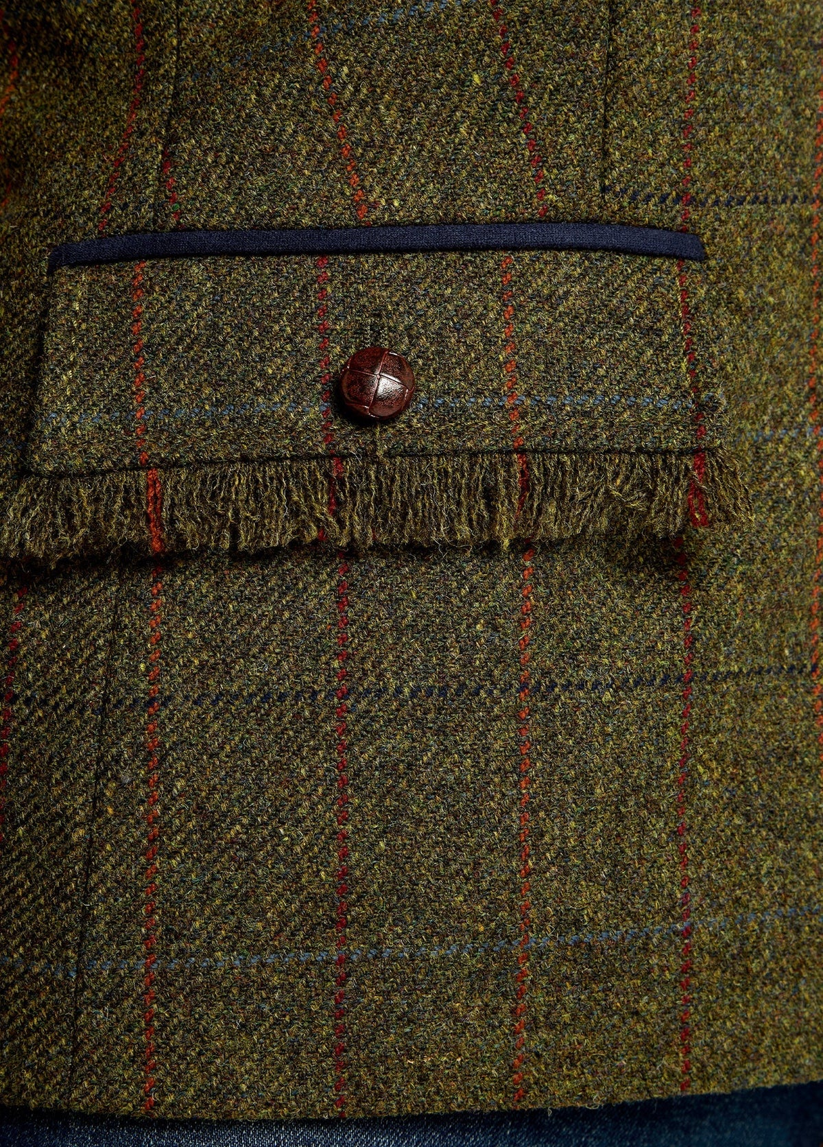Dubarry Hillside tweedkavaj Thornwood – detalj, jacquardfoder