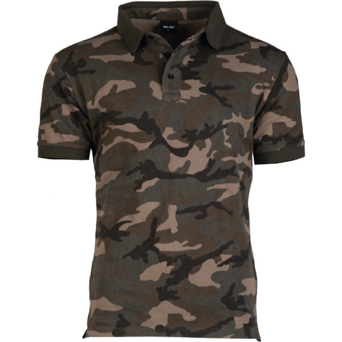 Woodland T-shirt med krage