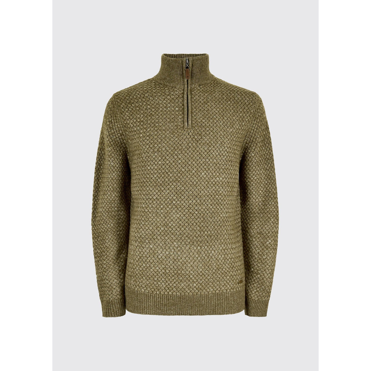 Power Men&#39;s Zip neck sweater - Dusky Green