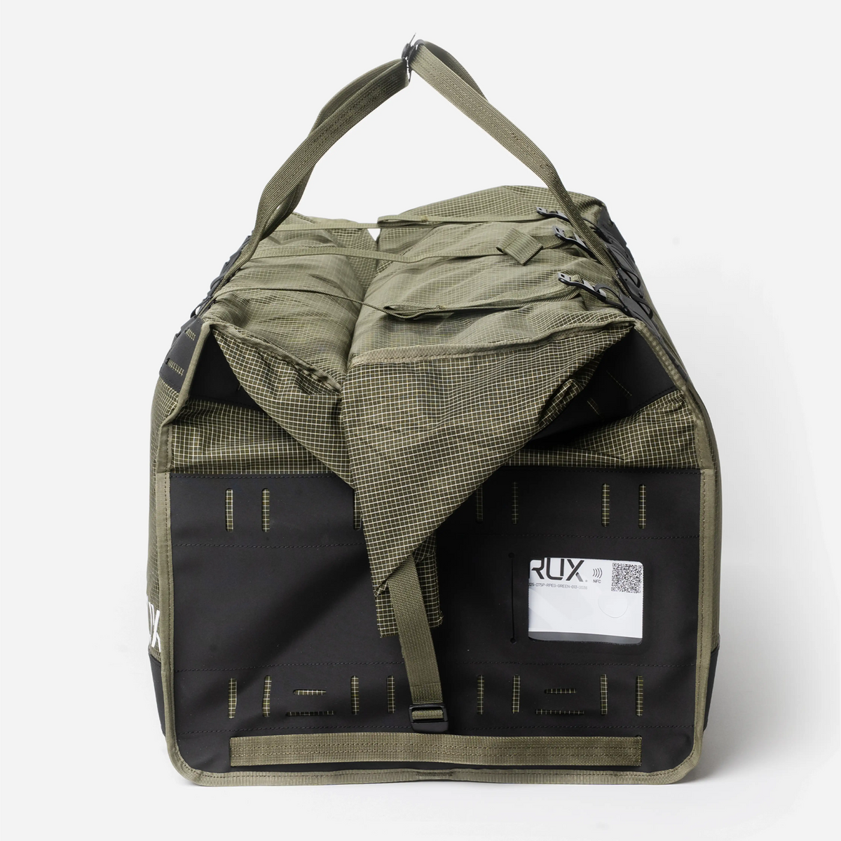 RUX Duffel Box 75L Green – gavel, spänne nedåt