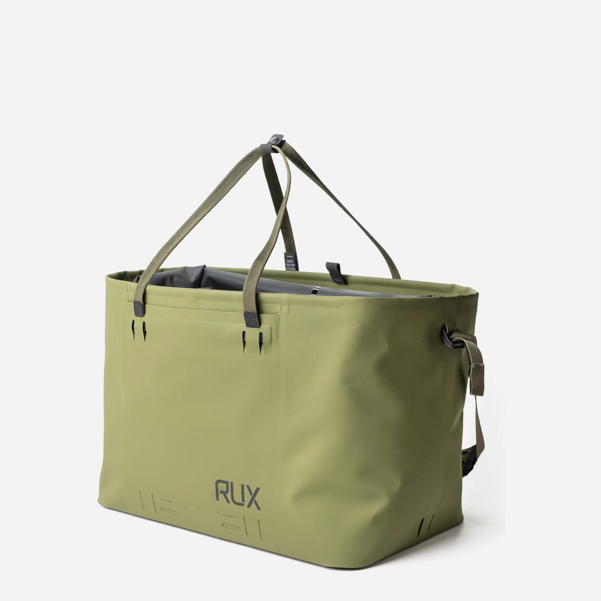 RUX Waterproof Tote Bag 50L Green – 3/4 vänster