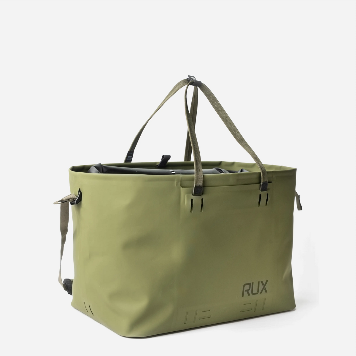 RUX Waterproof Tote Bag 50L Green – 3/4 höger
