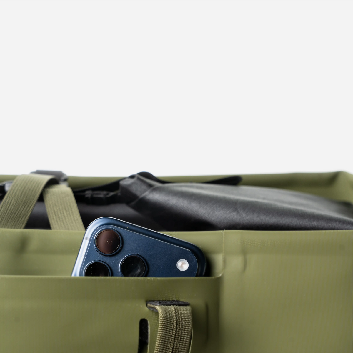 RUX Waterproof Tote Bag 50L Green – detalj, ficka 3