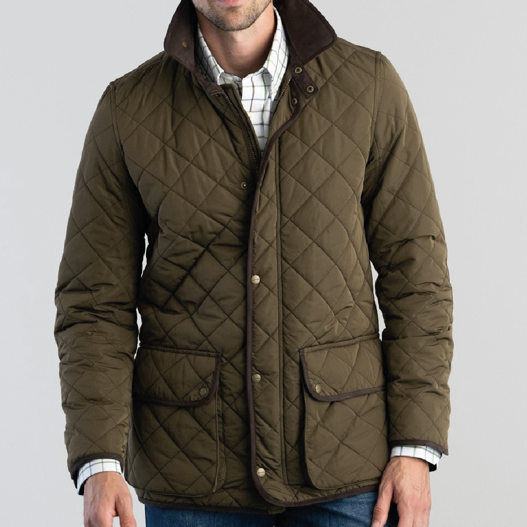 Barrowden Quilt Jacket Olive