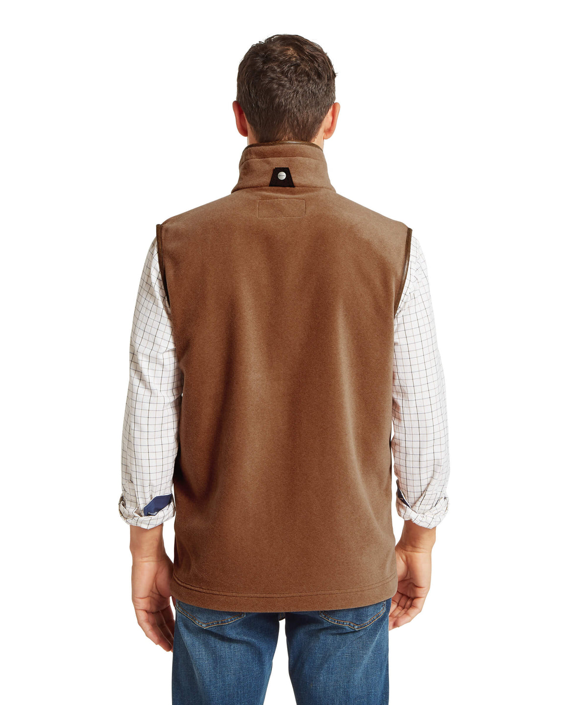 Schöffel Oakham Fleece Gillet Toffee – detalj, dragkedja