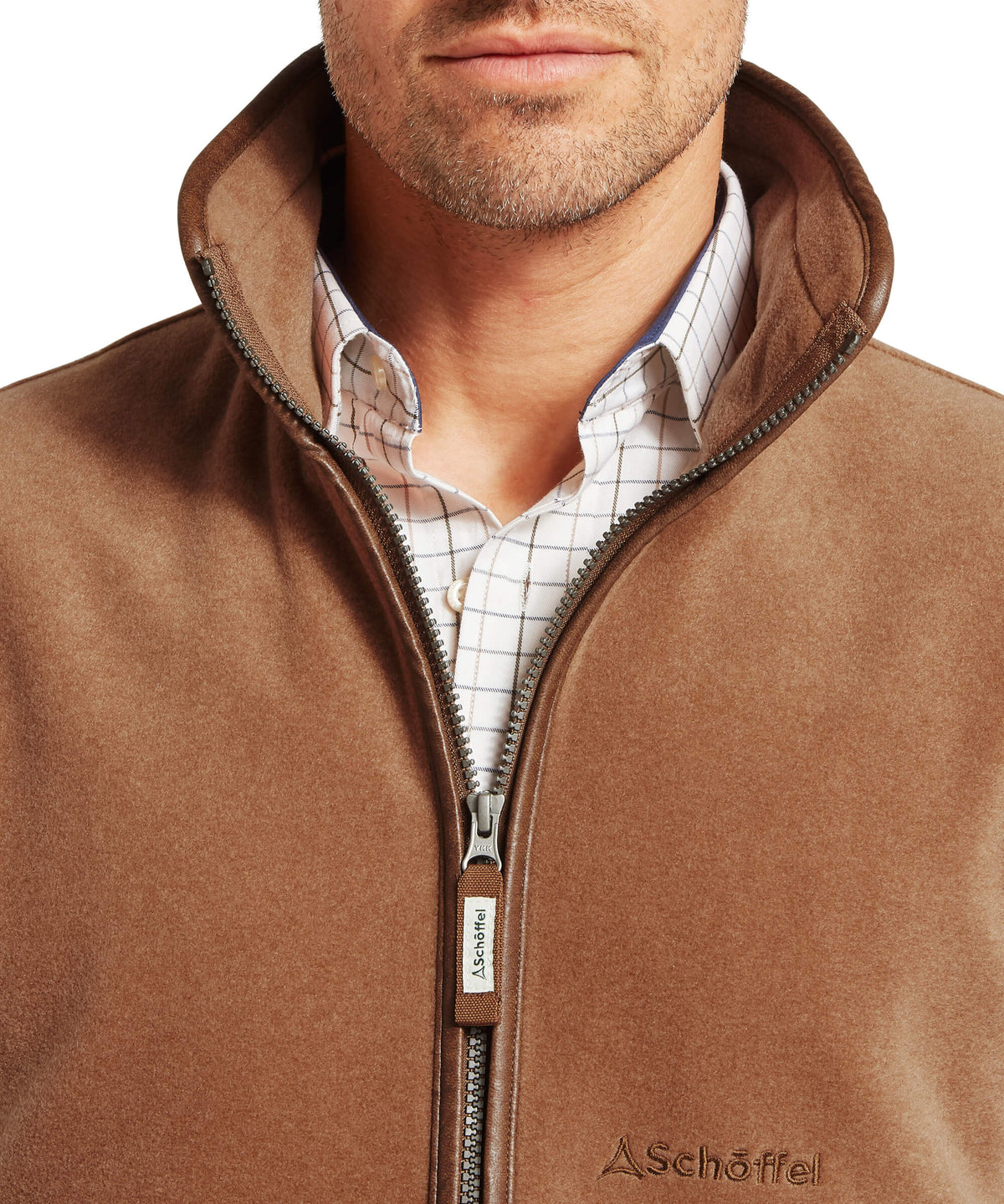 Schöffel Oakham Fleece Gillet Toffee – detaljbild