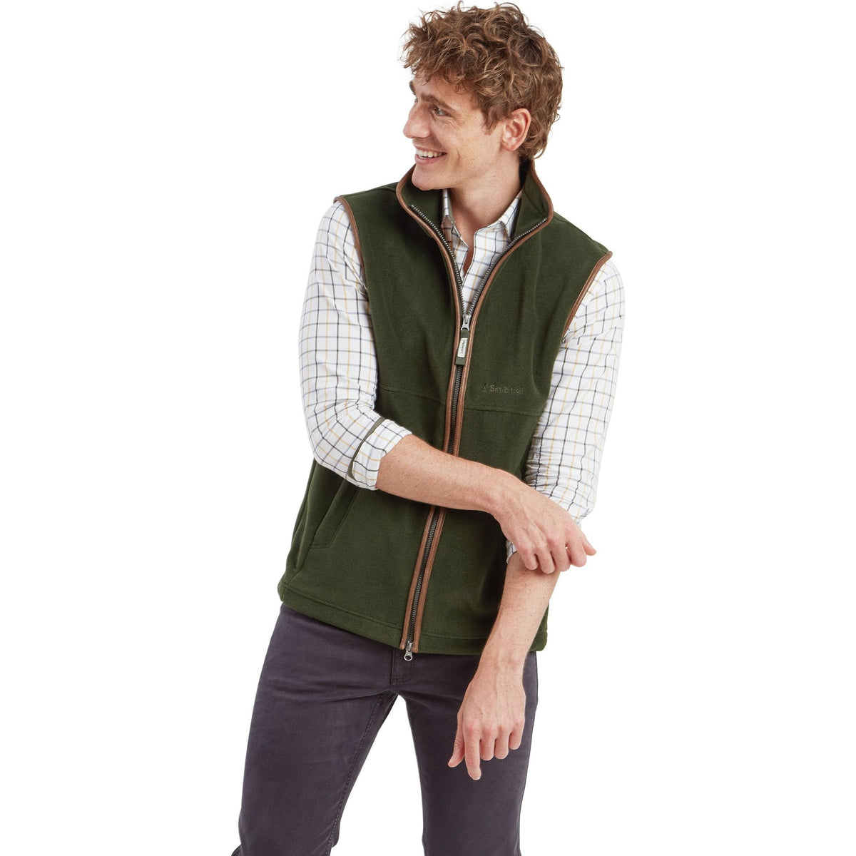 Oakham Fleece Gillet Forest