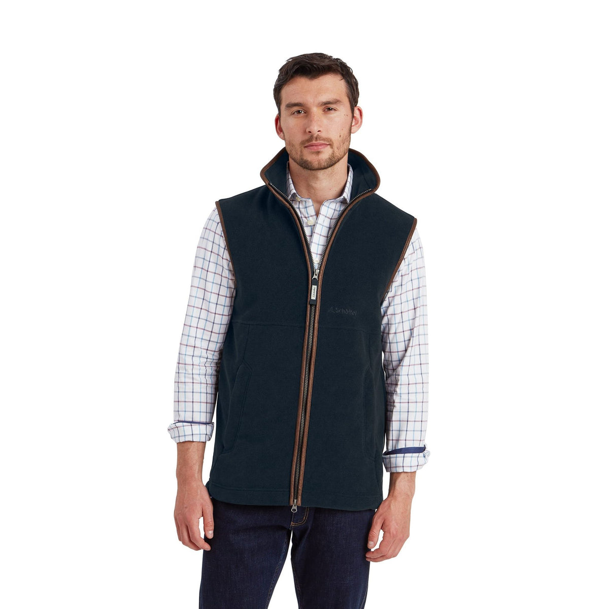 Oakham Fleece Gillet Petrol Blue