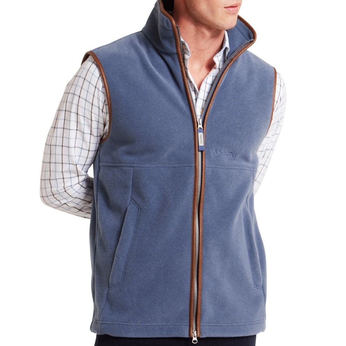 Oakham Fleece Gillet Storm Blue