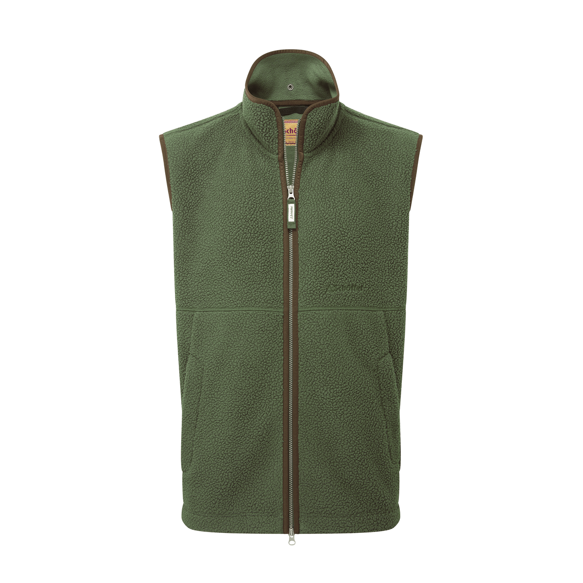 Oakham Retro Fleece Gilet Woodland