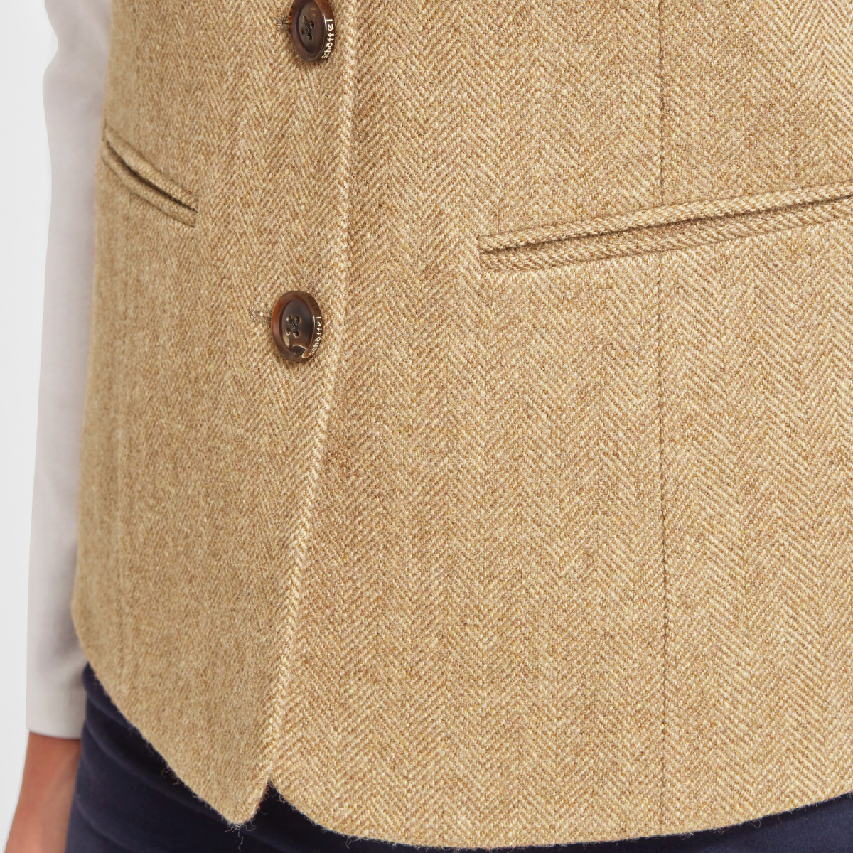 Millport Tweed Nehru Waistcoat
