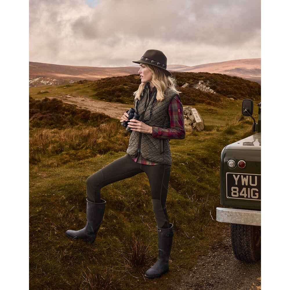 Traditional W Hunting Quilted Vest Olive