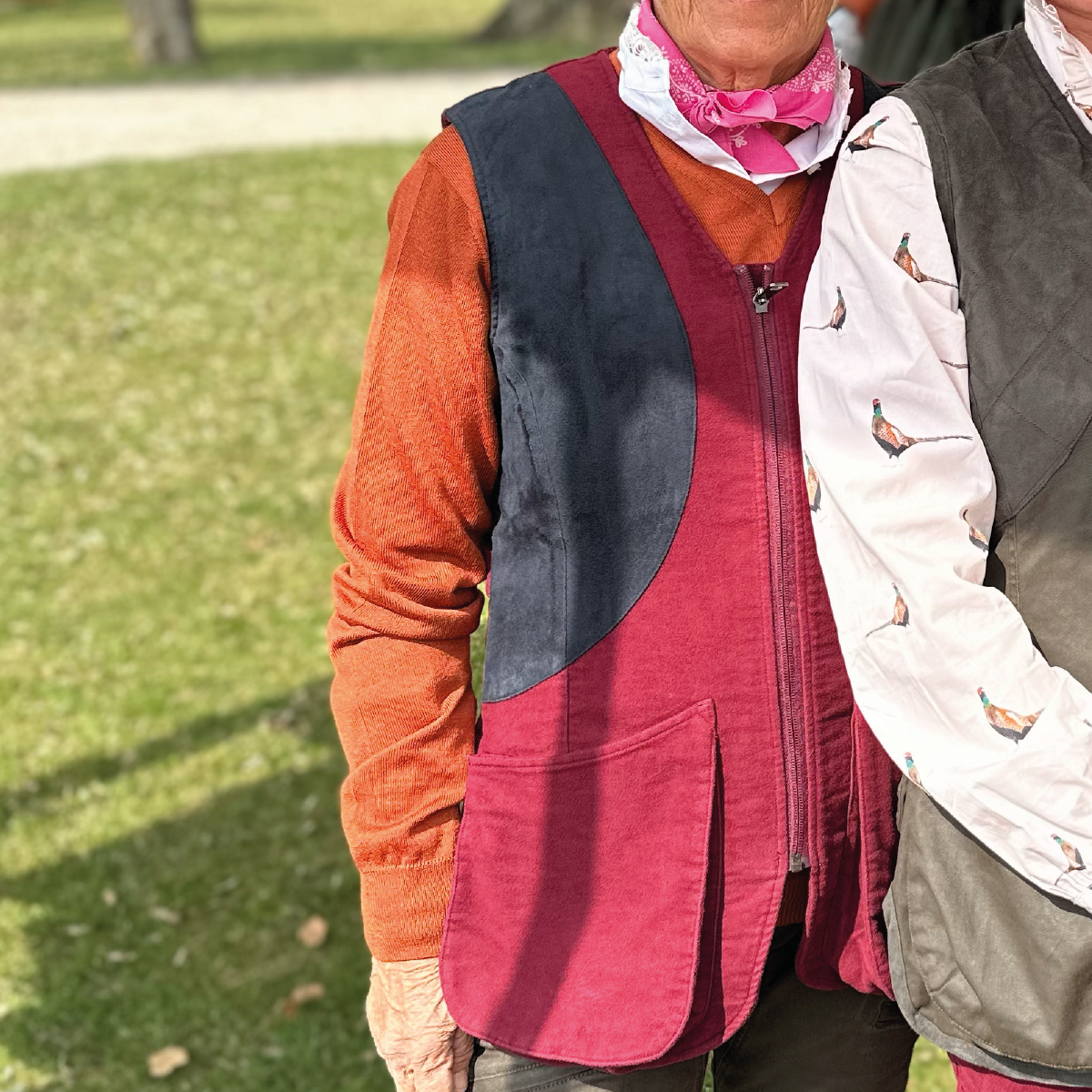 Target Shooting Vest Women Wine