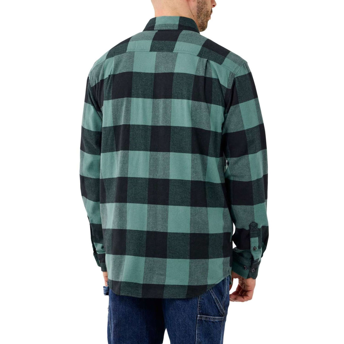Flannel LS Plaid Shirt Slate Green