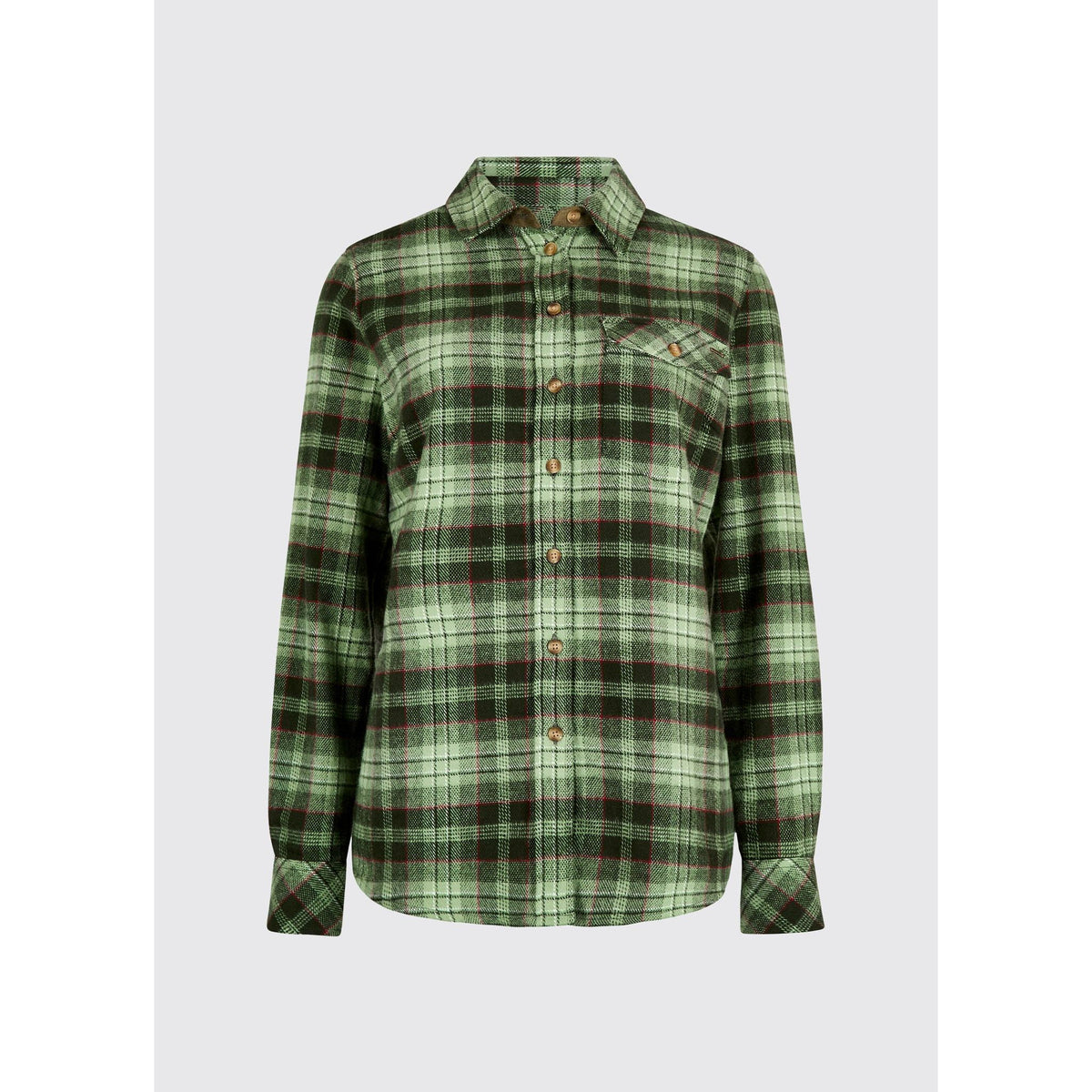 Wildprivet Women’s hunting check shirt - Olive