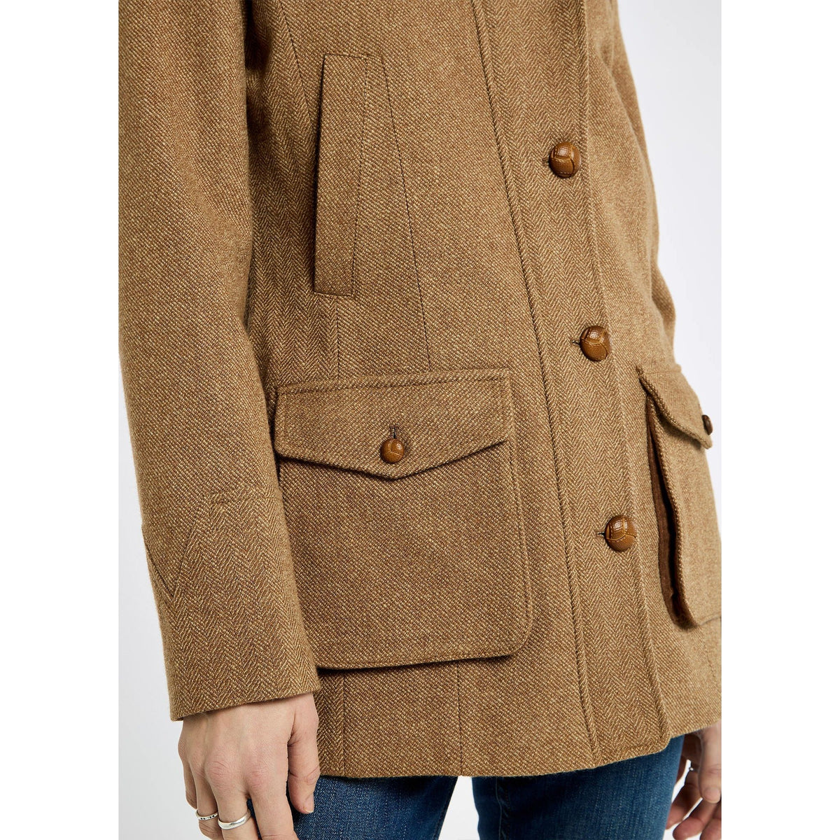 Willow Women's tweed utility jacket - Camel Twill