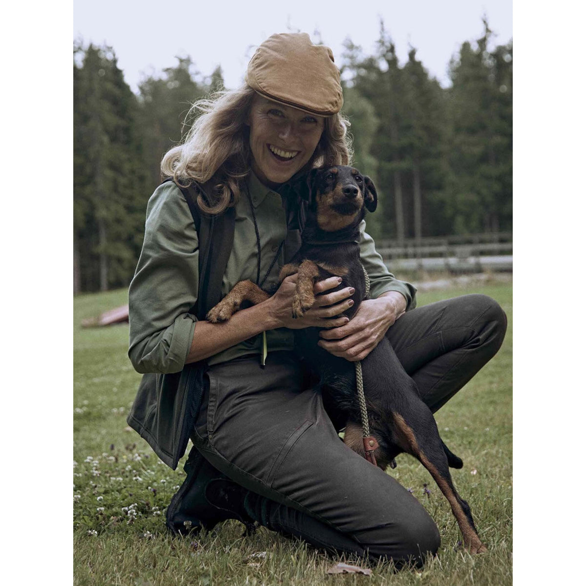 Vintage Pant Women Leather Brown