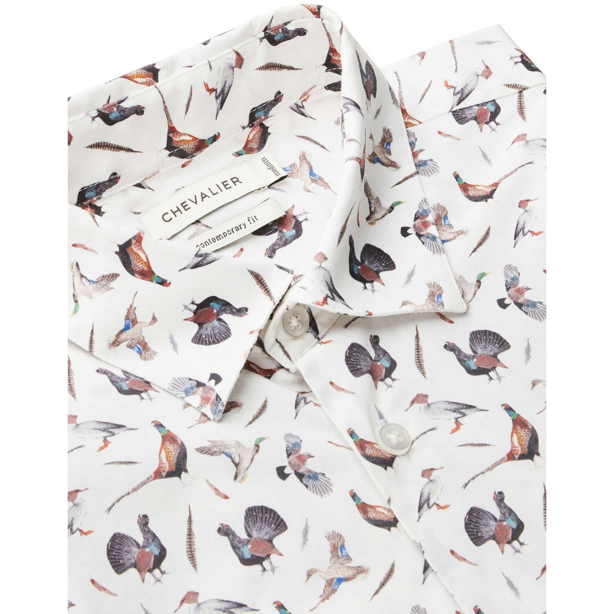 Danson Contemporary Fit Shirt Men Birds
