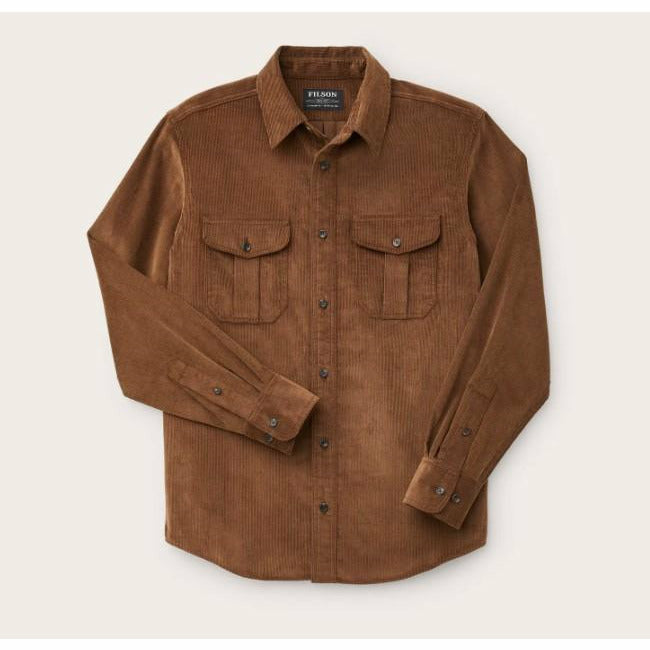 11-Wale Corduroy Shirt Brown - Storlek SMALL -