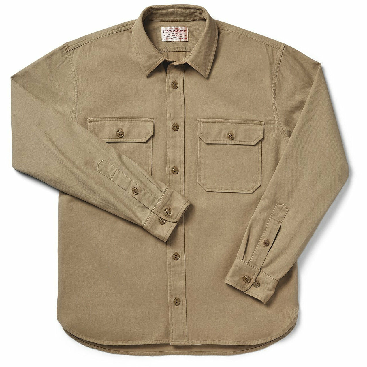 6oz Drill Chino Shirt Khaki