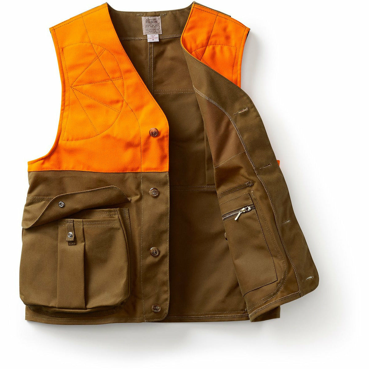Upland Hunting Vest Tan/Blaze