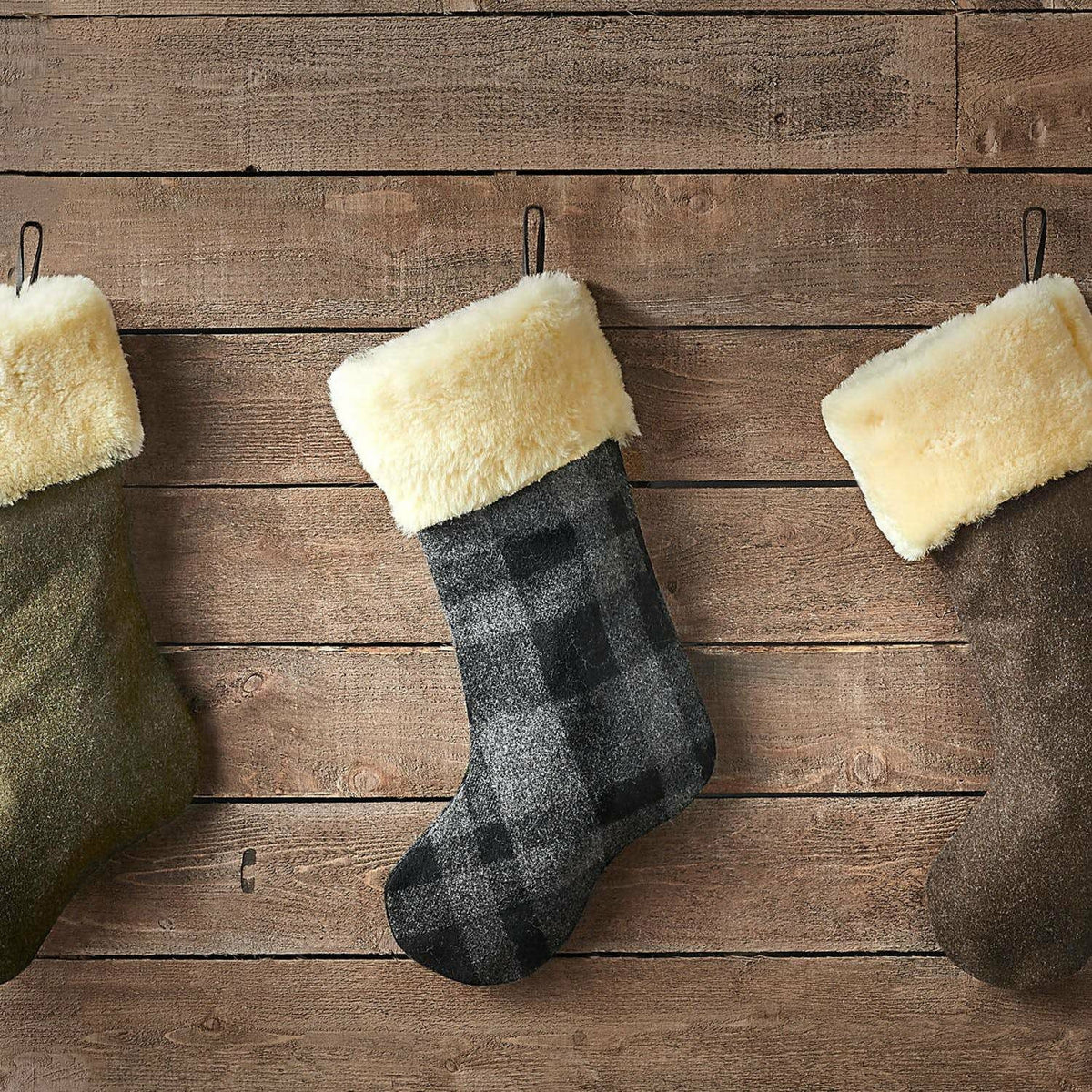 Christmas Stocking Gray/Black