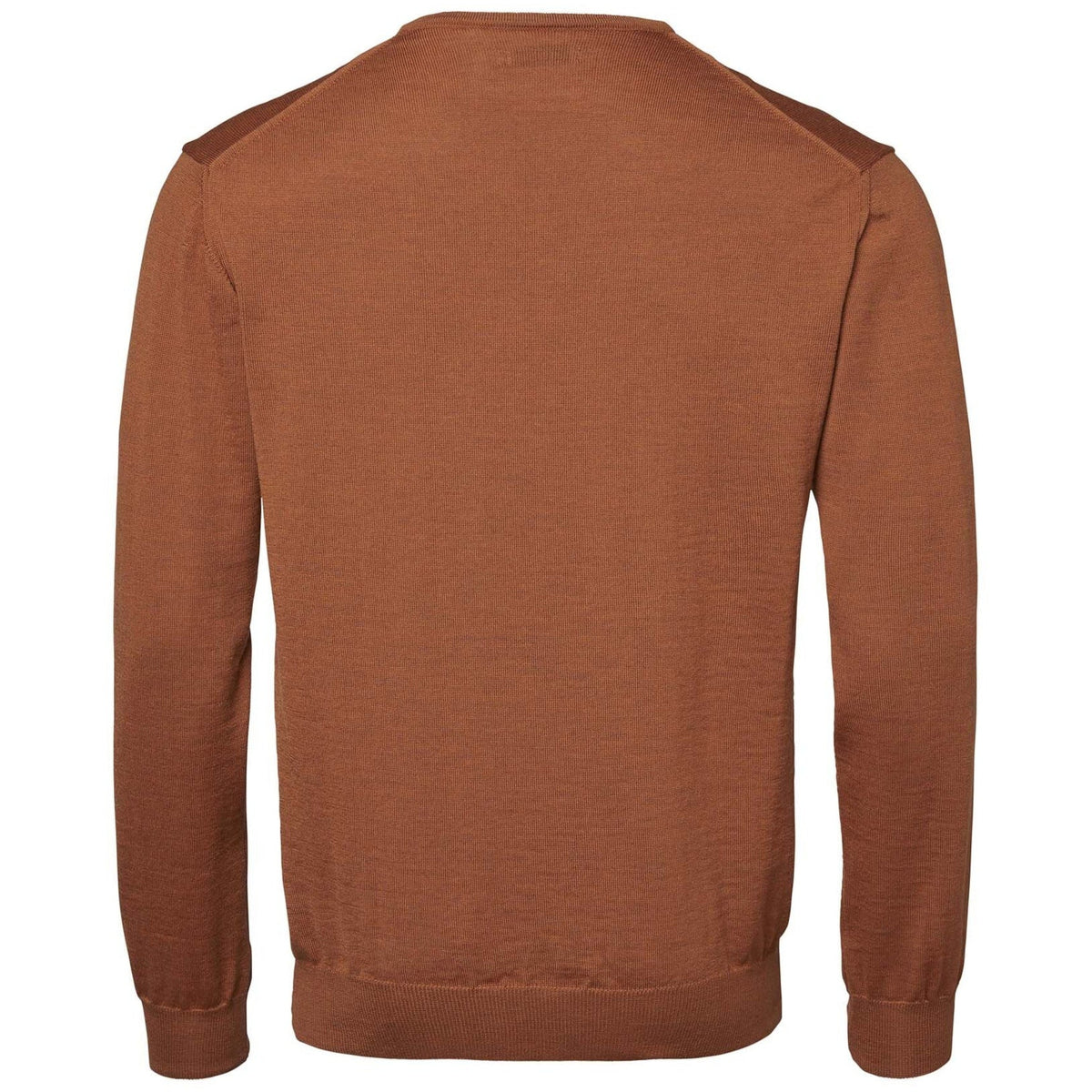 Aston V-Neck Merino Pullover Amber