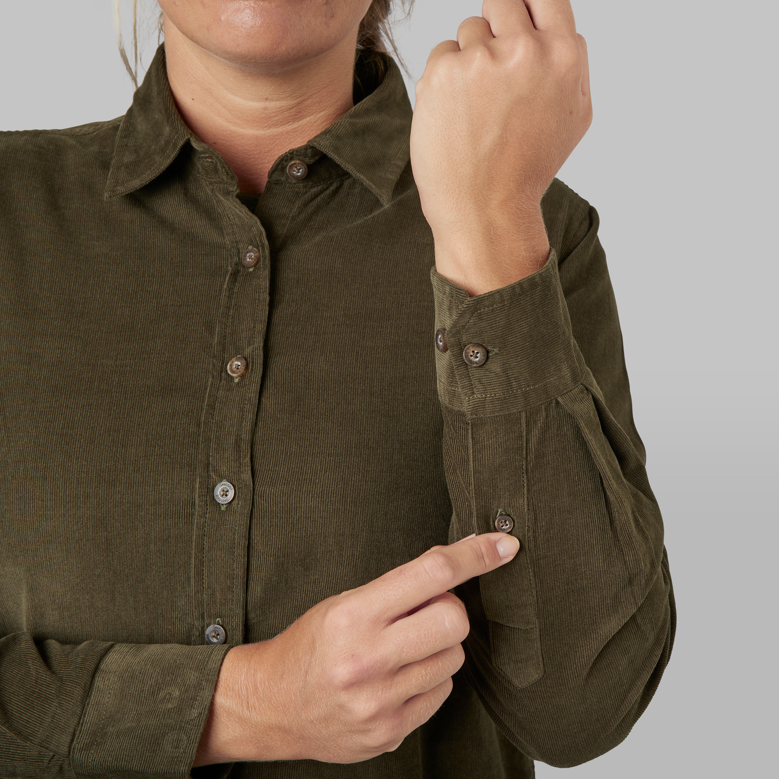 Olivia Skjorta Manchester Pine Green