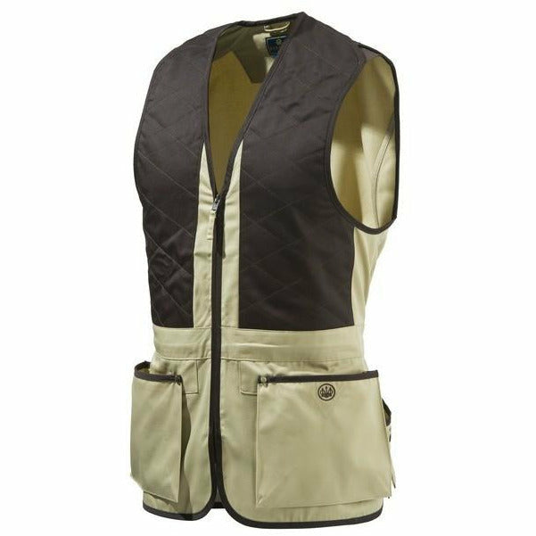 Trap Cotton Vest Beige Brun