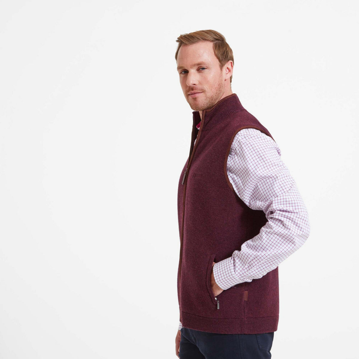 Orkney Merino Gillet Damson