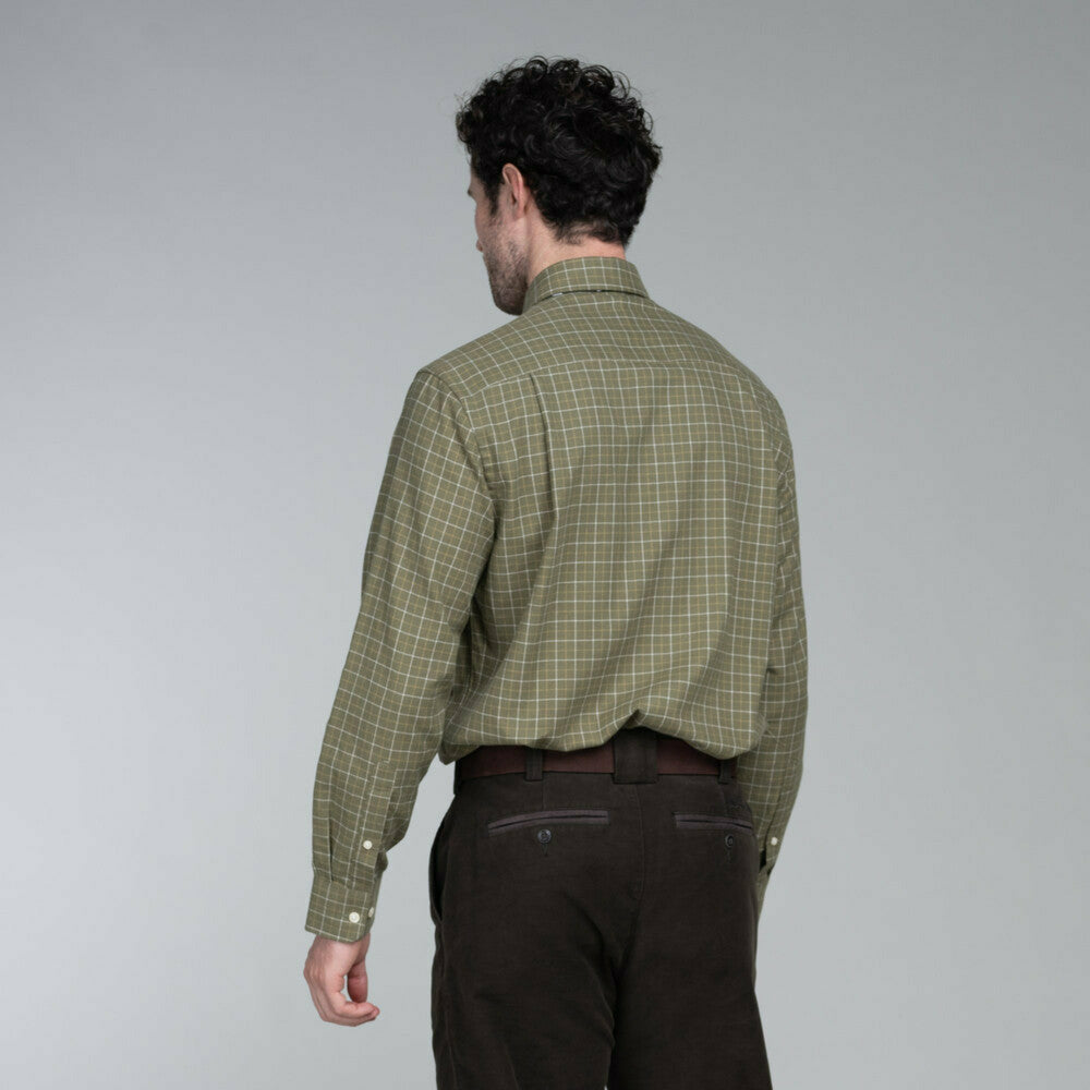 Newton Tailored Sporting Shirt Lovat Check