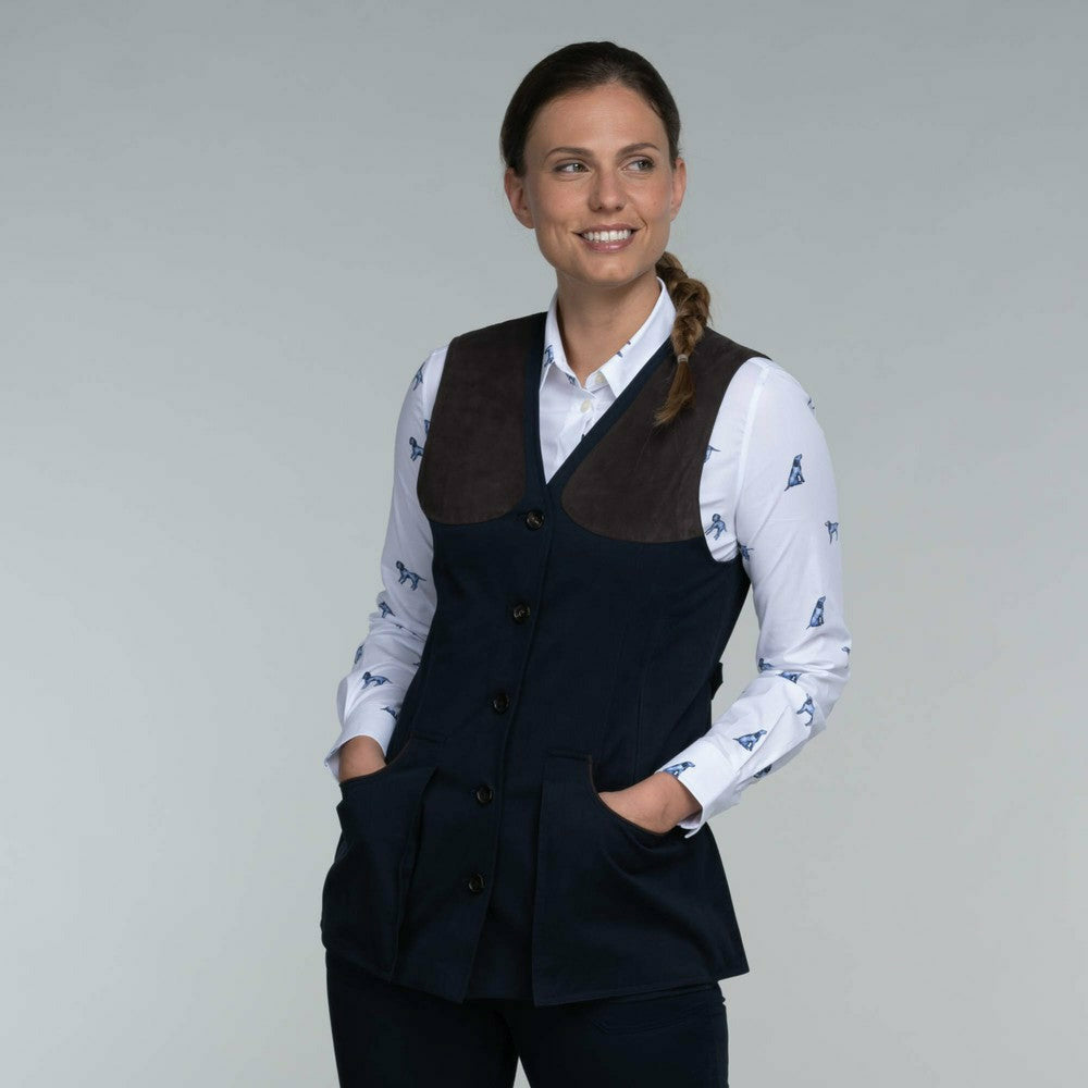 Ladies All Season Shooting Vest Navy
