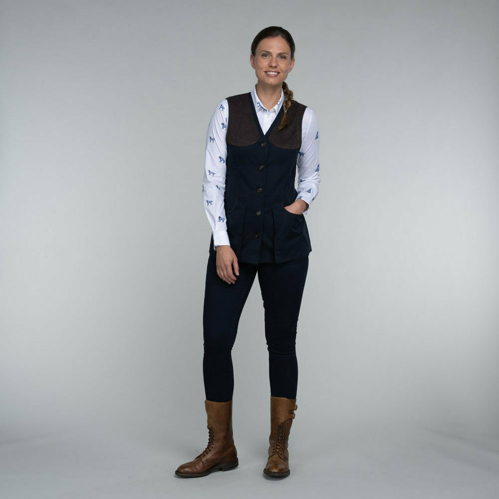 Ladies All Season Shooting Vest Navy