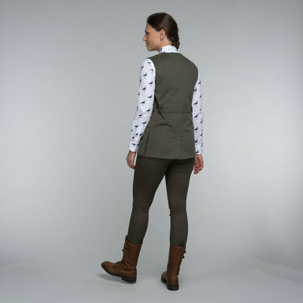 Ladies All Season Shooting Vest Dark Olive