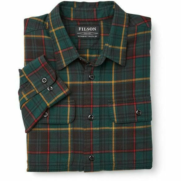 Scout Shirt Hunter Green Brown Plaid